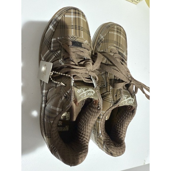 Nike‎ Air Force 1 Low Plaid Brand Brown NEW RARE Sz 7
